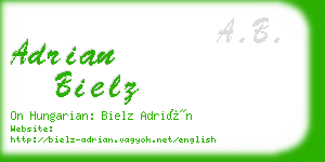 adrian bielz business card